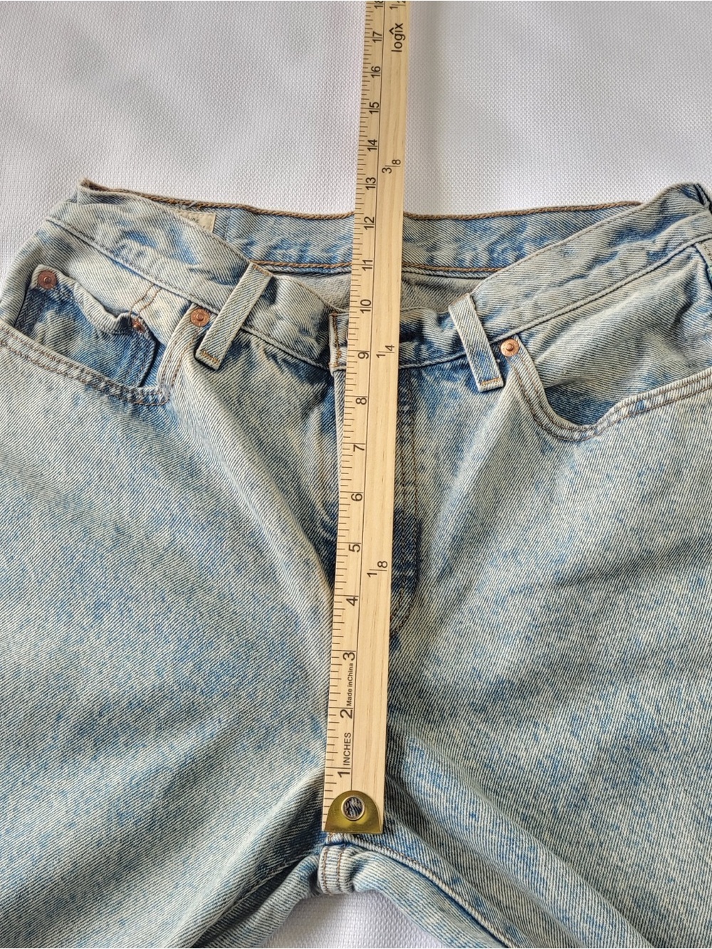 ✅ Levi’s classic 501 90s Light Wash Straight Leg Jeans size 27 - Picture 5 of 12